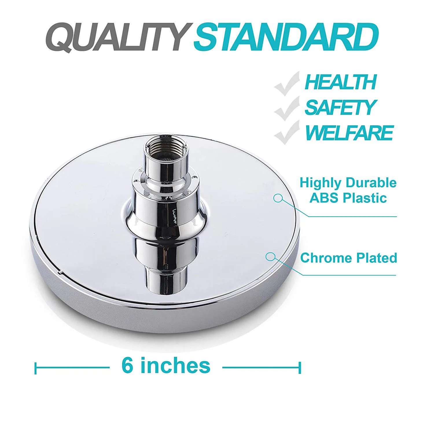 

6 Inch 8 Inch Shower Pressurized Electroplating Shower Top Nozzle Small Shower Head Hotel Bath Shower Nozzle