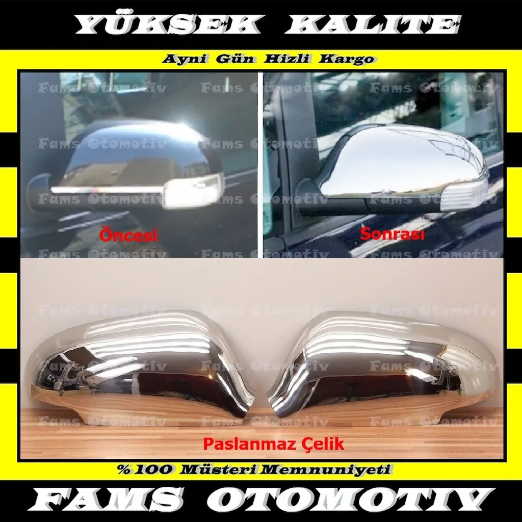Хромированная зеркальная Крышка для VW Touran 2 шт. 2003-2009 хромированная нержавеющая