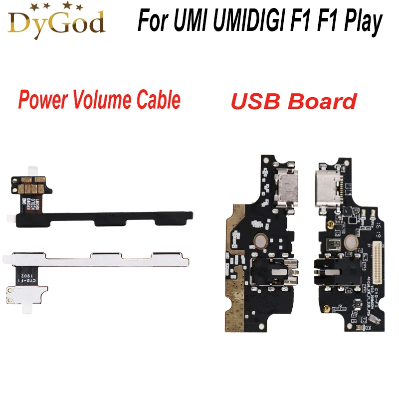 Для UMI umidigi F1 F1 Механизм включения кнопки регулировки громкости гибкий кабель FPC для UMI umidigi F1 USB плата зарядный порт гибкий кабель