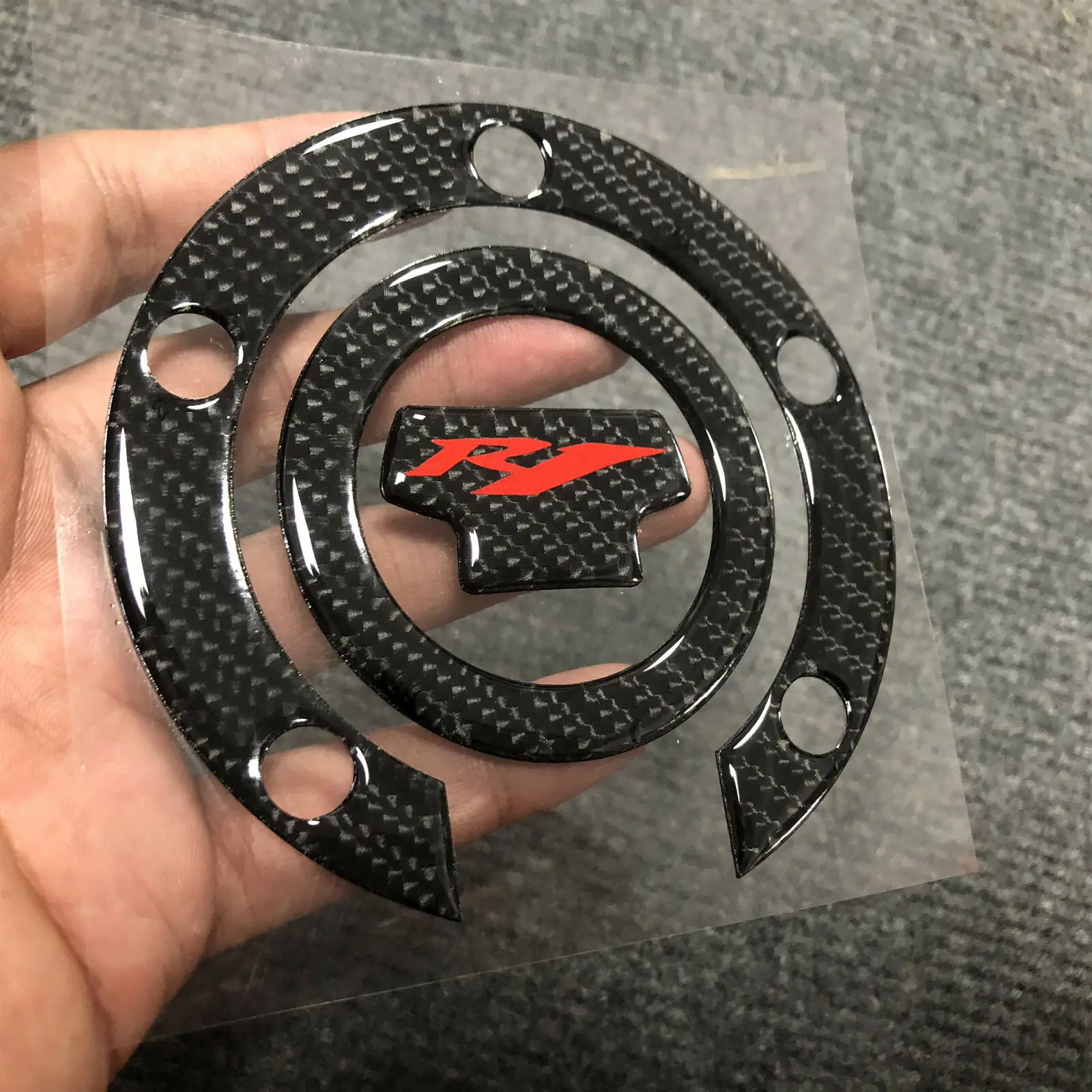 

Наклейка для Yamaha YZF1000 YZFR1 YZF R1 2007 2008 масляный газ топливный бак Подушка наклейка защита с тройным зажимом для мотоцикла