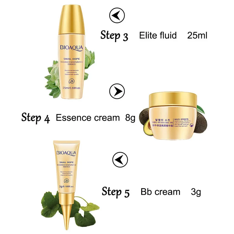 

5pcs Whitening Moisturizing Anti Wrinkle Essence Lotion Eye Cream BB Day Creams 40JD