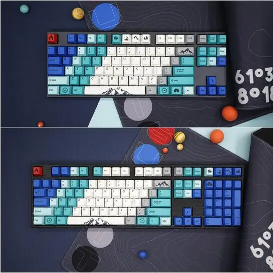 varmilo VA108M Summit 108key mechanical keyboard, PBT keycap office gaming games, White LED\NCherry MX Switches Mac Compatible