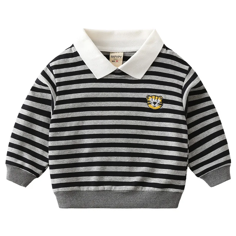 2020 для маленьких мальчиков свитер на осень зиму брендовая тенниска детская