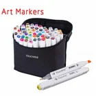 TOUCHFIVE художественные маркеры на спиртовой основе двусторонние маркеры для рисования манги