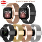 Браслет для умных часов Fitbit Versa 3Fitbit Sense, сменный сетчатый ремешок из нержавеющей стали для браслета Fitbit Versa 3