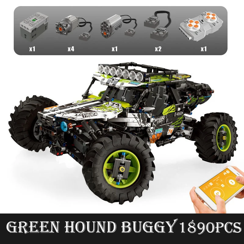 

Mould King Technic Buggy Remote Control Terrain Off-Road Climbing Truck model Building Blocks Lepining 18002 Kids Toys Gifts