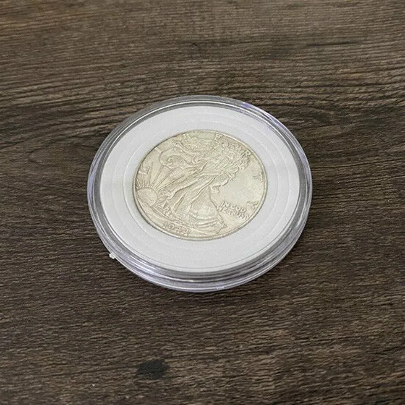

Gravity Flipper Coin (Walking Liberty Half Dollar) by Oliver Magic Close up Magic Tricks Accessories For Professional Magicians