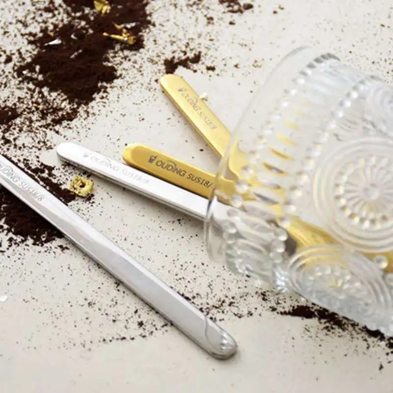 304 Нержавеющая сталь перемешивают ложка японский коктейль мешалки Кофе