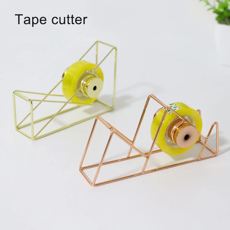 Канцтовары из розового золота/золотого цвета металлический держатель ленты