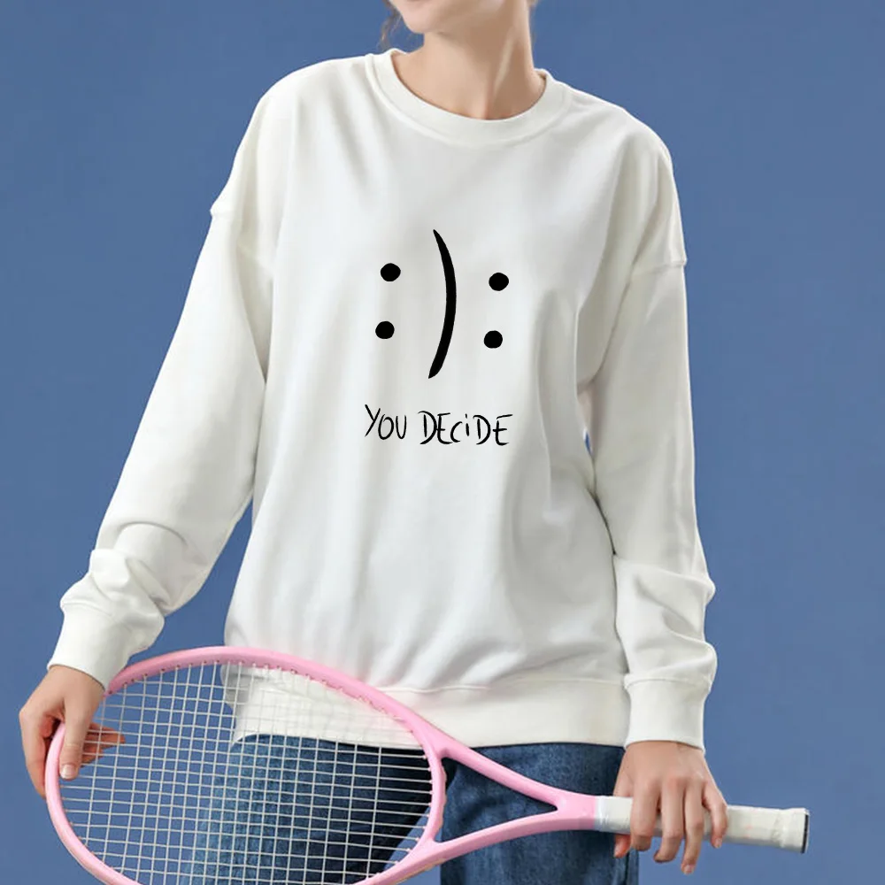

Simple Sweatshirt Cotton Hoodie Oversized Harajuku Letter Graphic Unisex Clothing Korean Style Vintage Long Sleeve Streetwear