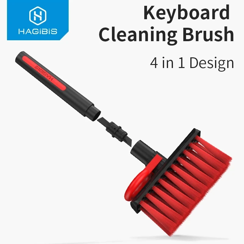 

Hagibis Keyboard Cleaning Brush 4 In 1 Multi-fuction Computer Cleaning Tools Corner Gap Dust Removal Cleaning Brush For Gamers