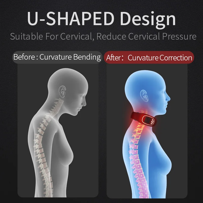 2020 новейший обновленный импульсный массажер для шеи 3 панели с подогревом