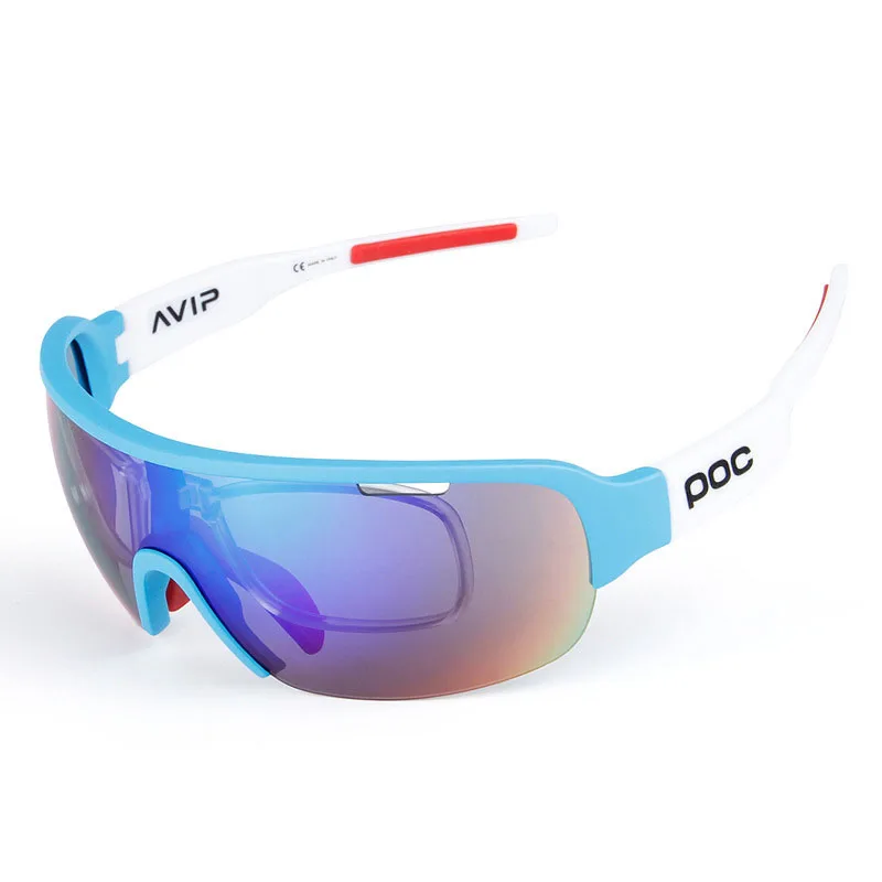 Поляризованные велосипедные солнцезащитные очки POC с 5 линзами Полуободковые