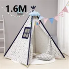 Вигвам, палатка для игр 1,6 м, треугольная, детский вигвам, парусиновый, спальный купол, 130 см