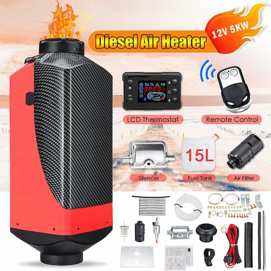 BYGD 10L 5000 Вт ЖК монитор воздушный дизельный Обогреватель автомобильный