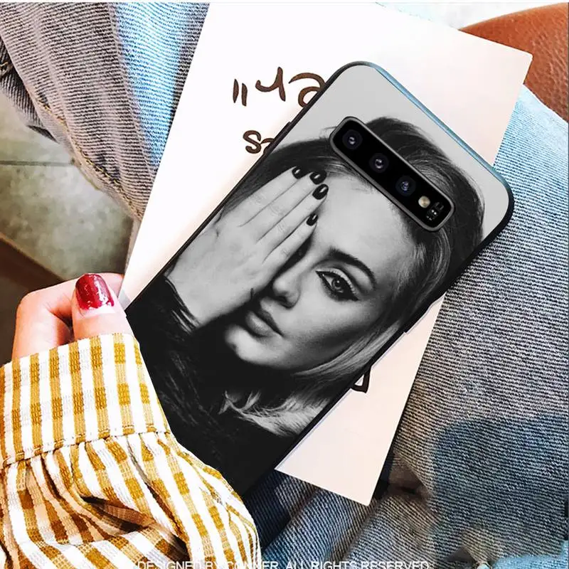 

Adele Black Soft Phone Cases For Samsung S9 10 20 Plus Note 9 10 10plus 20 Ultra A20 21s J7 Plus 8