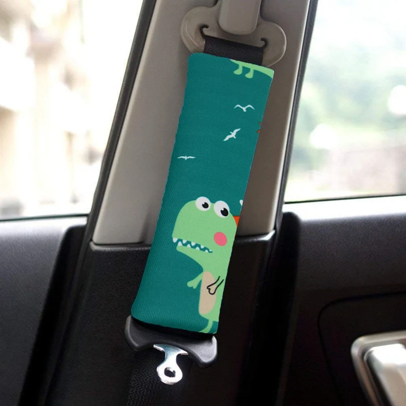 

1 Pair Cartoon Car Seat Belt Cover Pad Head and Neck Support Car Seat Belt Pillow For Kids Supplies Seat Belt Shoulder Pads