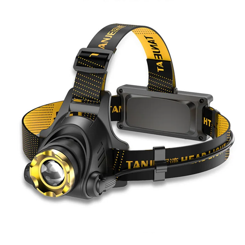 

Bright T6 Led Headlamp Head Flashlight Outdoor Night Fishing Light Miner's Lamp Zoom Headlight Long-range Headlamp With Battery