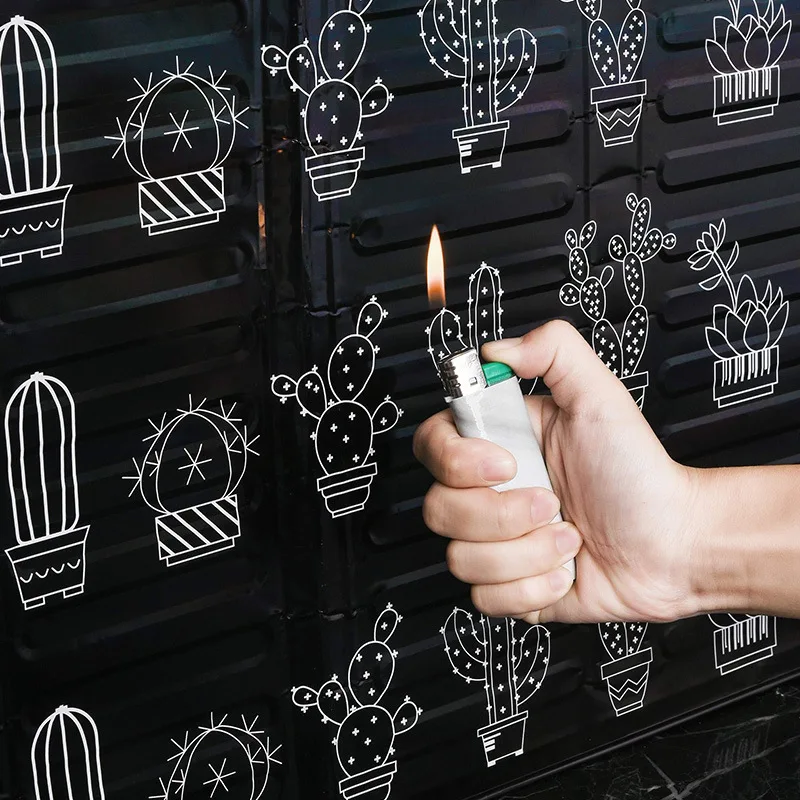 Лист кактус печатная алюминиевая фольга масляный блок барьер плита готовка