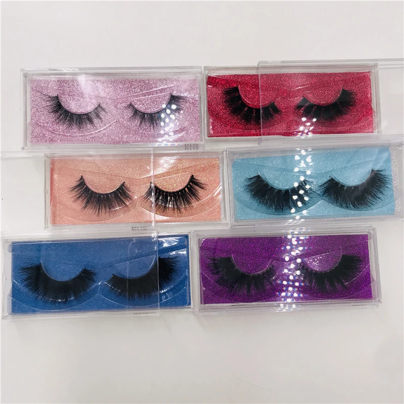 Natural 3D mink lashes acrylic box Siberian are not irritating hot selling and good quality | Красота и здоровье