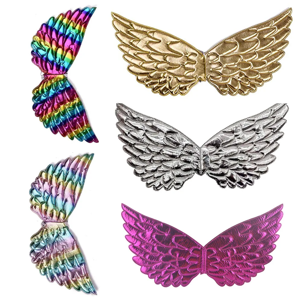Alas de arco&iacute;ris de unicornio para ni&ntilde;as, accesorios de disfraz de princesa, fiesta de cumplea&ntilde;os y Halloween, Cosplay-0