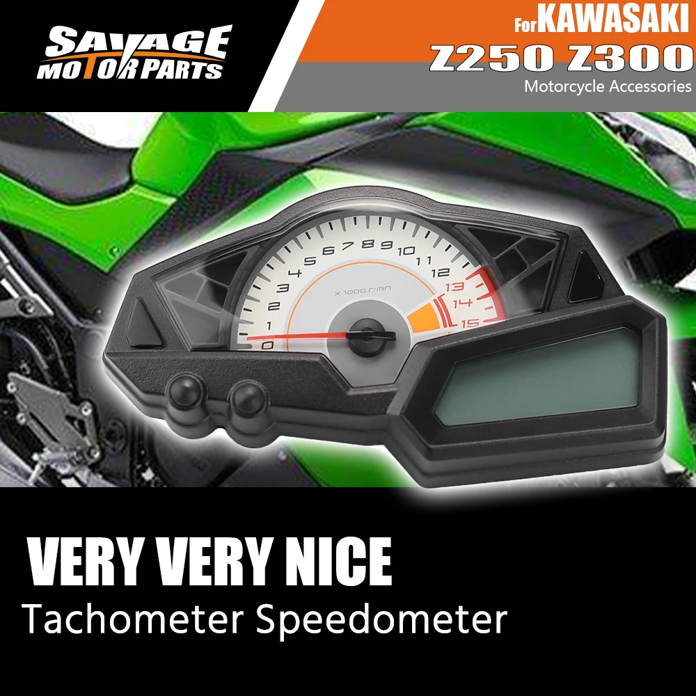 

Motorcycle Accessories Digital Speedo Tacho Meter For KAWASAKI Z300 Z250 2013-2018 300 250 Gauges Cluster Tachometer Speedometer