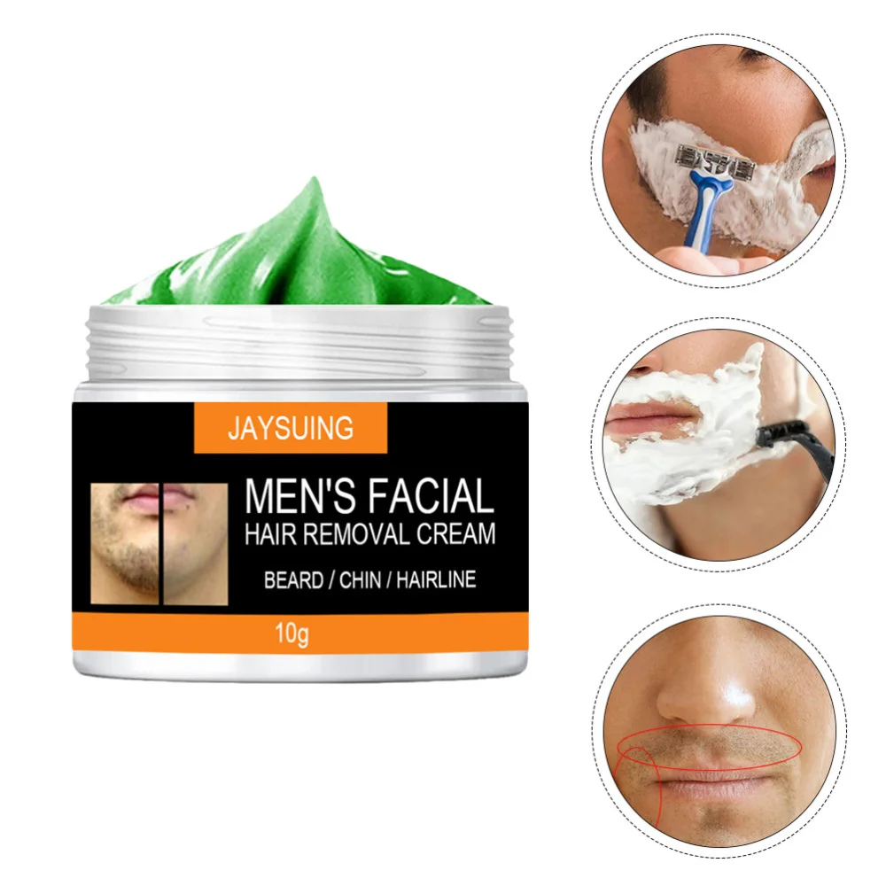 

2 Bottles Facial Hair Removal Cream Mild Men Beard Remover Depilatory Cream