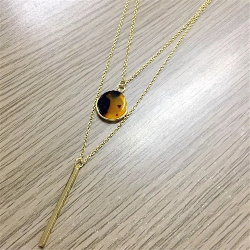 Модный бренд драгоценный камень большой чокер кулон ожерелья для женщин Винтаж