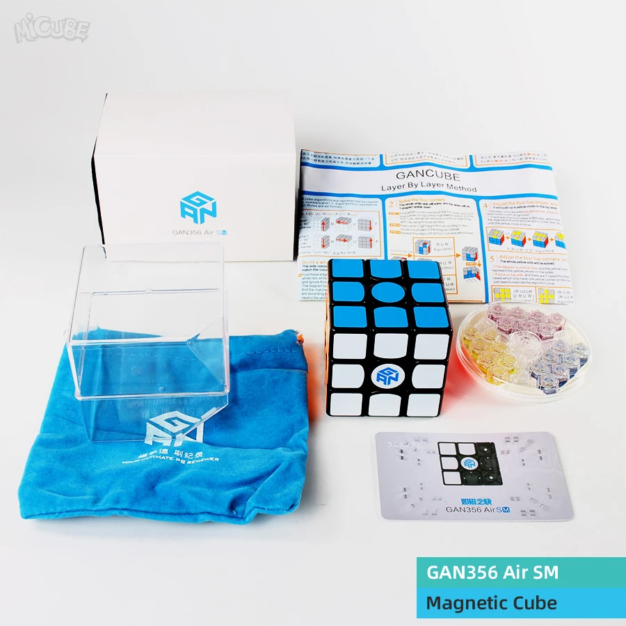 Air SM-Black(Magnet) 3x3x3 Gan 356 Air Master Advance Master Gan Air S Gan Air SM Магнитные подарки Cfop формула карты скорость магниты магические кубики 3x3 - Цвет: Air SM-Black(Magnet)