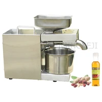 220v small oil press peanut soy sesame walnut plant seeds stainless steel kitchen home appliances fully automatic oil press 750w