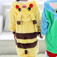 children kids animal costume cosplay yellow hoodie cartoon halloween anime hooded onesie sleepwear jumpsuit for boy girl pajama