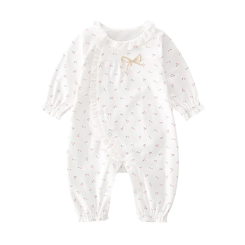

Brand Children's Clothing Newborn Printed Creeping Clothes Korean Children's One-piece Baby Clothes Sweet Baby Underwear