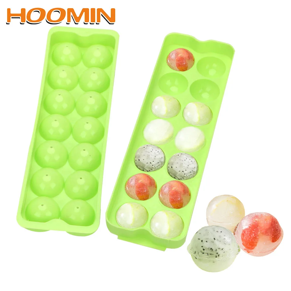 Форма для льда HOOMIN 14 отверстий форма виски круглый шар кубика кухонные