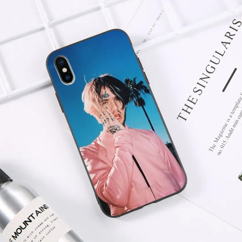 

Lil Peep Lil Bo Peep Black Soft Shell Phone Cover for iPhone 11 pro XS MAX 8 7 6 6S Plus X 5 5S se 2020 XR case