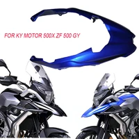 motorcycle beak nose cone extension front fender fairing front wing for ky motor 500x zf 500 gy 2020
