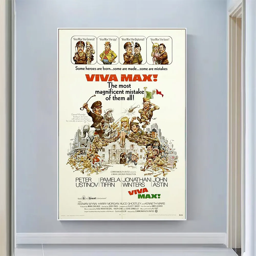 

V2649 Viva Max! Винтаж, классическое кино настенный Шелковый ткань HD постер Искусство украшение для дома подарок