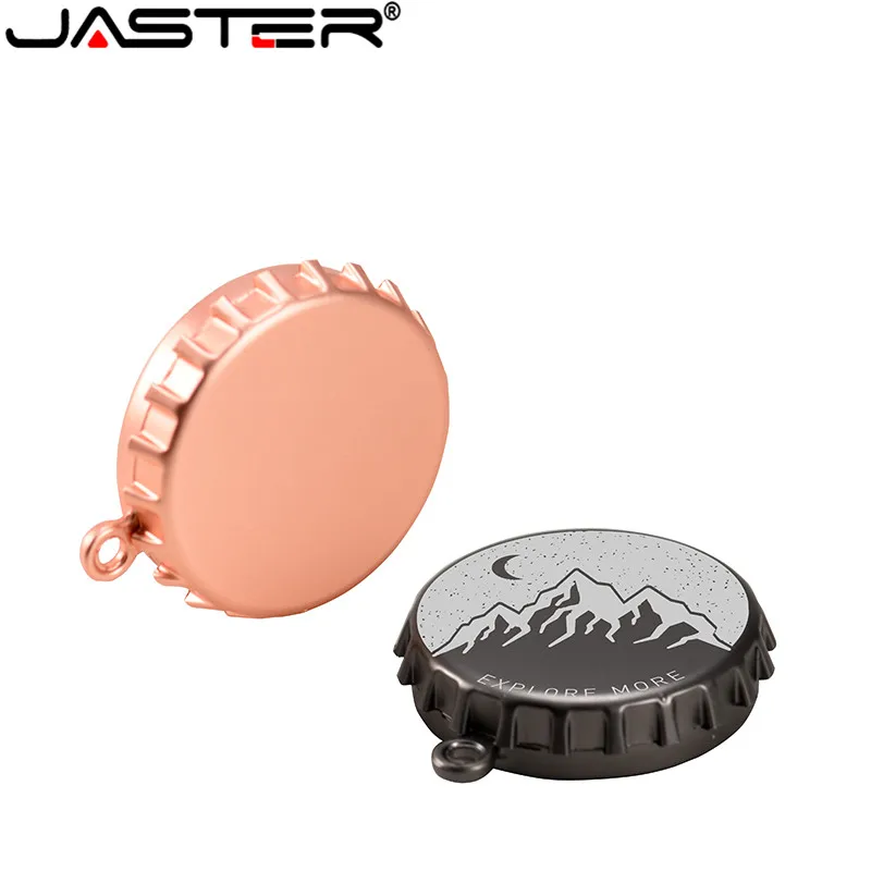 Металлическая крышка для бутылки JASTER USB флэш-накопитель 4 ГБ 8 16 32 64 настоящая acity