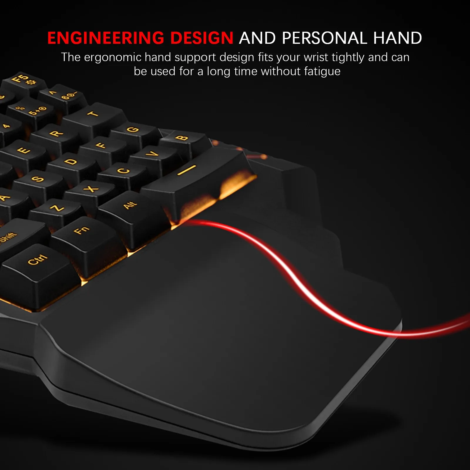 

Fast Deliver 35-key Colorful Backlit One-handed Rgb Mechanical Gaming Keypad For Lol Pubg Etc Teclado para juegos con una mano