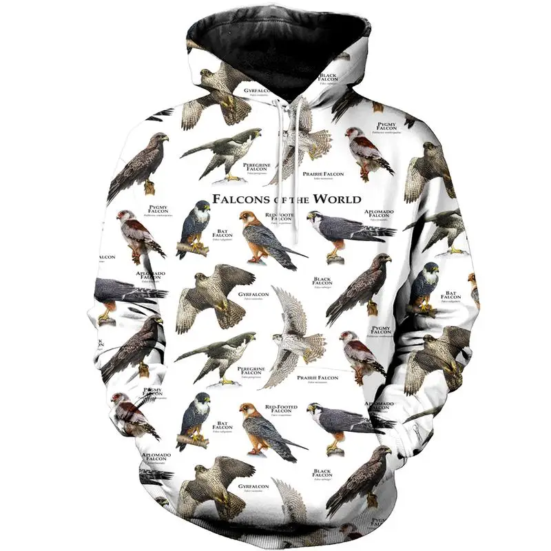 

Men's Top Long Sleeve Clothing 3D Fully Printed World Falcon Pattern Fashion Casual Zip Hoodie/Pullover Unisex Sweatshirt/hoodie