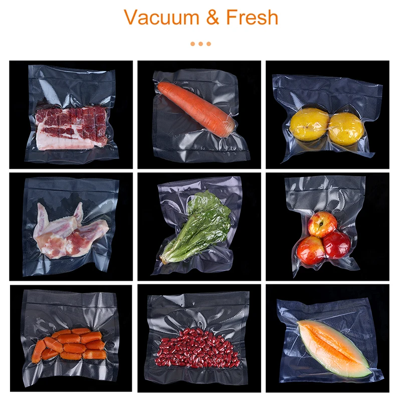 

White Dolphin Vacuum Food Sealer Machine 220V 110V Home Mini Vacuum Sealer Packaging Machine With 10pcs Food Storage Bags