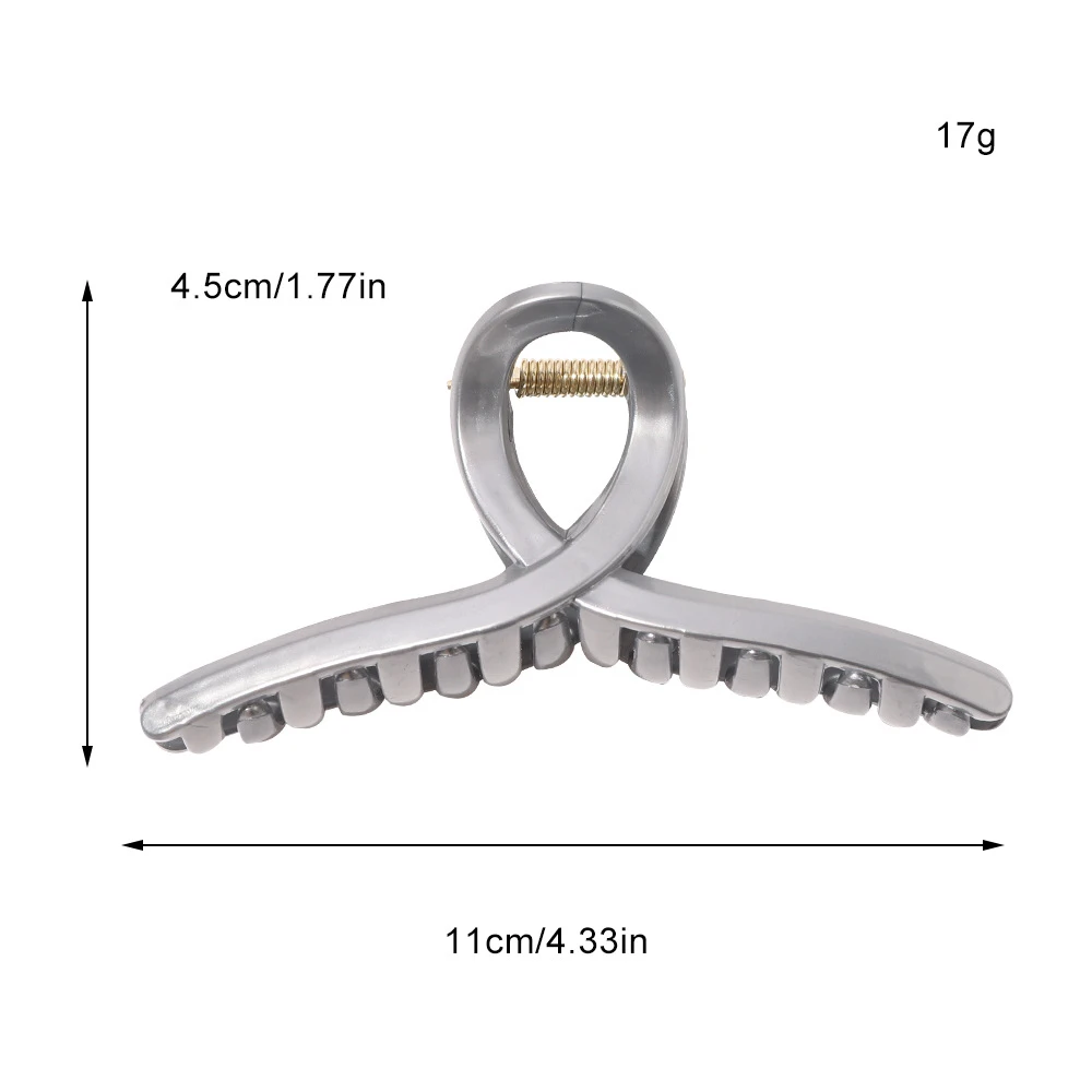

2021 Temperament Acrylic Hair Clip Simple and Versatile Plastic Plate Hair Clip Fashion Cross Hair Claw Hair Accessories Women