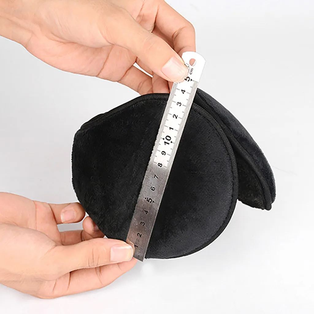 Men's And Women's Winter Warm Folding Protection Solid Color Earmuffs Plus Velvet After Wearing Two Sets Of Cold Ear Bags#P15 | Спорт и