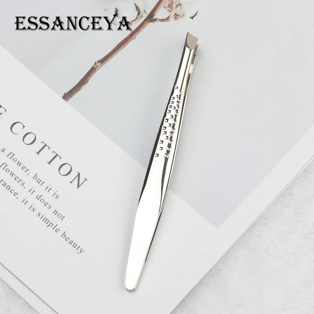 1 шт. Изогнутый пинцет для бровей из нержавеющей стали триммер зажим ресниц