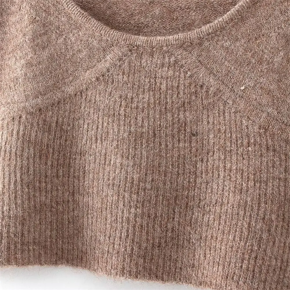 Женская облегающая трикотажная кофта тонкая без рукавов в стиле ретро новинка