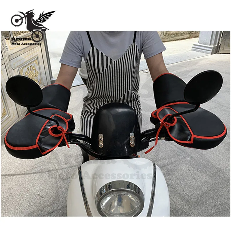 Мотоциклетные чехлы на руль теплые зимние перчатки для мотокросса с рукояткой