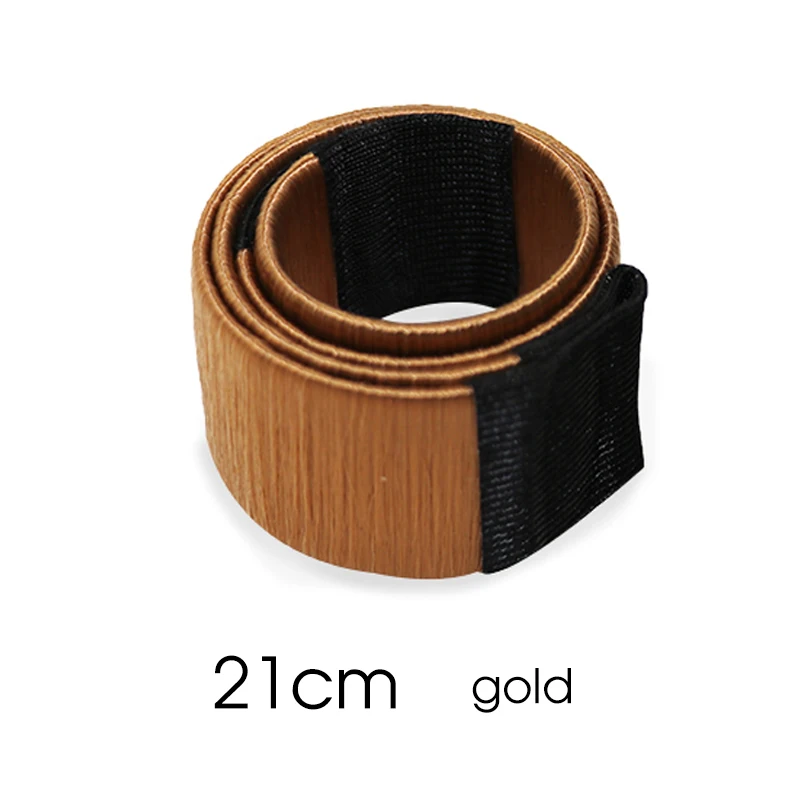 gold 21cm 1 Набор для женщин и девочек, волшебный стиль, инструменты для укладки волос, булочки, Braiders, щипцы для завивки волос, лента для волос, аксессуары для волос - Цвет: gold 21cm