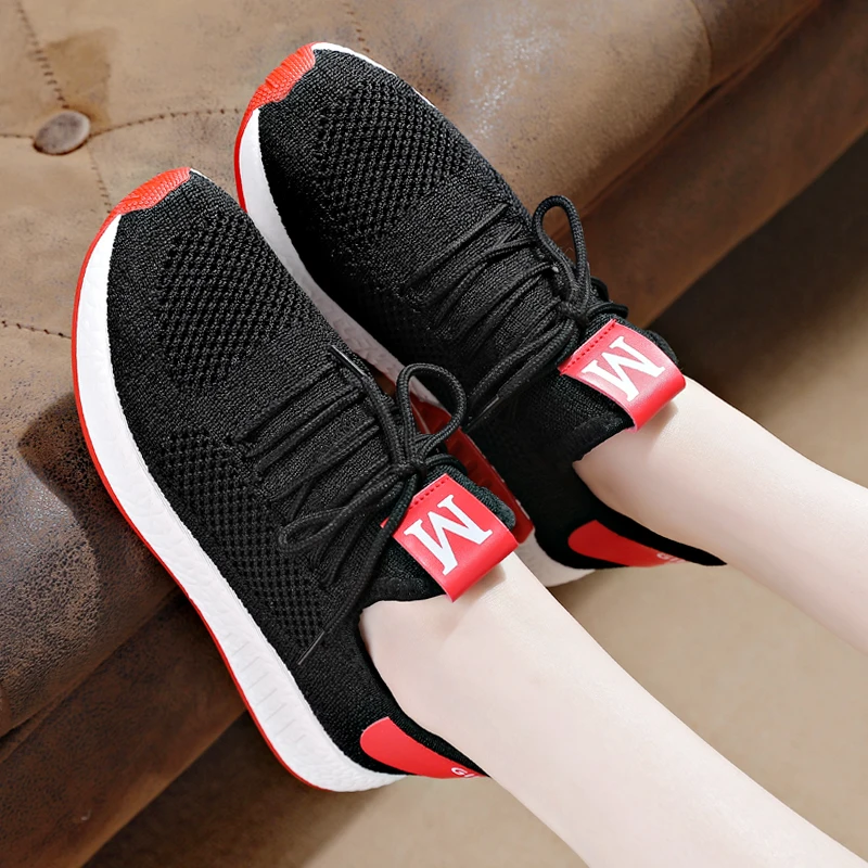 Tenis Mujer 2021 Tennis Shoes for Woman New Breathable Mesh Sneakers Female Platform Chaussure Femme Deportivas Jogging Trainers