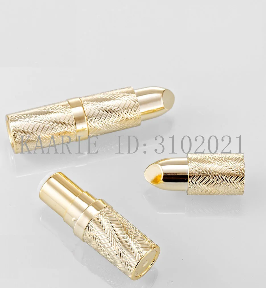 

10/30/50pcs Gold Cylinder 12.1mm Cosmetics Refillable Container Lipstick Shell Packaging Makeup Empty Lipstick Tube Diy Homemade
