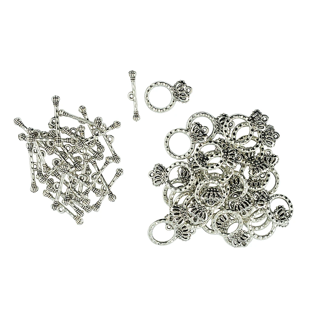 Застежка-корона для браслетов бусины-короны 30 комплектов | Украшения и