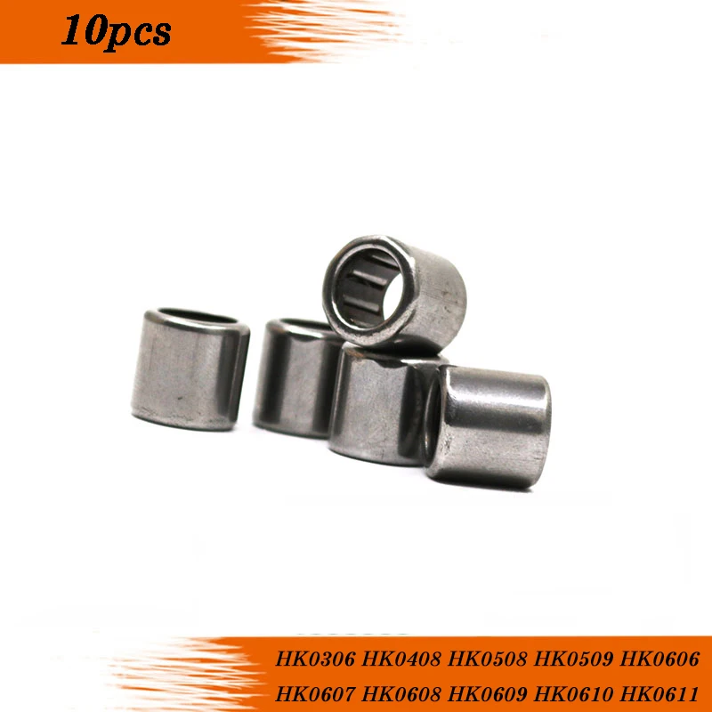 10 шт. игольчатый роликоподшипник HK0306 HK0408 HK0508 HK0509 HK0606 HK0607 HK0608 HK0609 HK0610 HK0611 HK0612 |